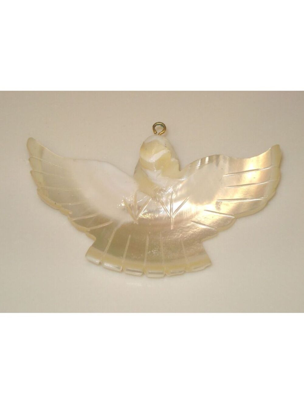 Vintage Native American Mother Of Pearl Shell Dove for Necklace